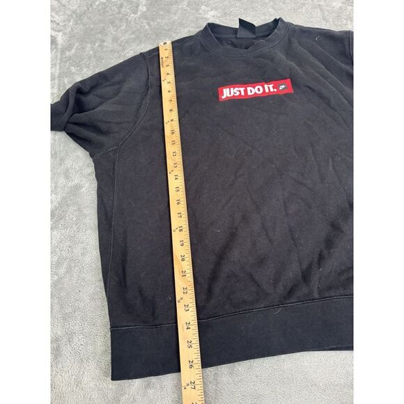 Nike Sportswear Fleece Just Do It Sweatshirt Men's Size XL Black - Picture 9 of 10